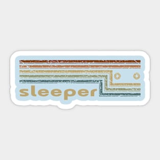 Sleeper Cassette Stripes Sticker